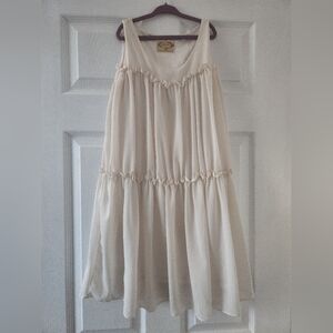 Joyfolie sheer trapeze dress